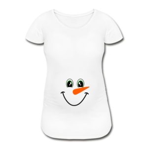 Schwangerschafts T-Shirt mit süßem Schneemann