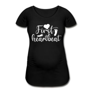 Schwangerschafts T-Shirt „First Heartbeat“ (zweite Version)