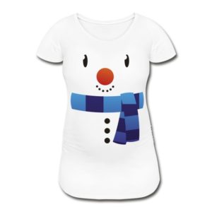 Schwangerschafts T-Shirt „Schneemann-Motiv“