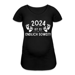 Schwangerschafts T-Shirt „2024 ist es endlich soweit“